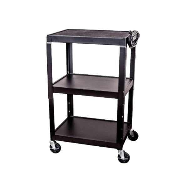 Steel Adjustable Height AV Cart Accessory Shop Indoor Golf 