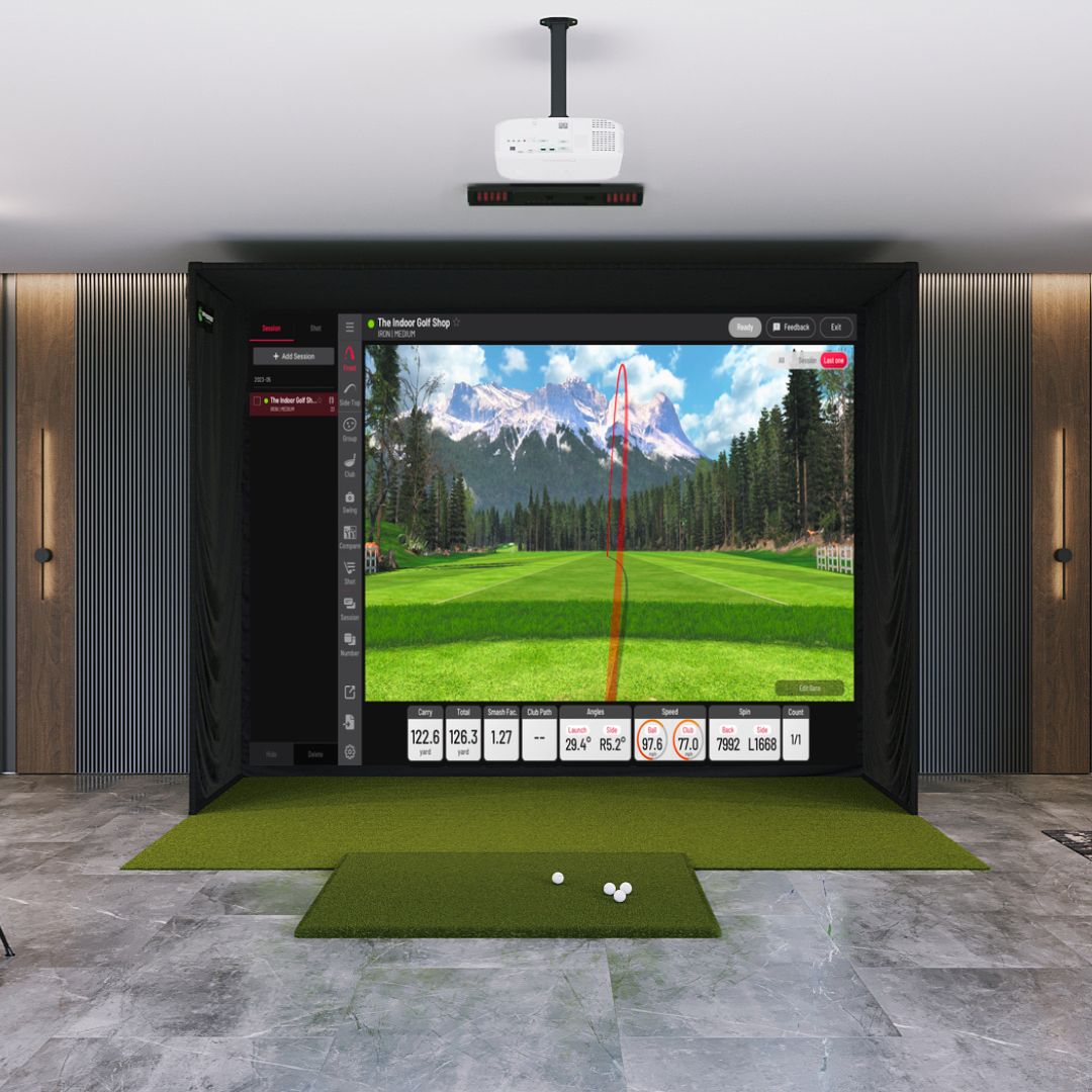 Uneekor EYE XO2 SIG12 golf simulator package