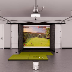 Full Swing KIT Flex space with 4x7 golf mat
