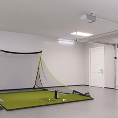GCQuad Training Golf Simulator Package with SIGPRO 4x10 Golf mat 