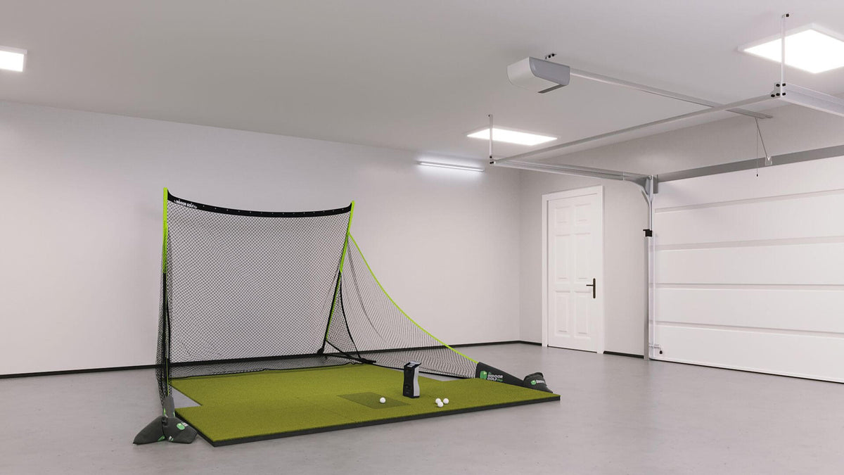 GCQuad Training Golf Simulator Package with SIGPRO 4x10 Golf mat 