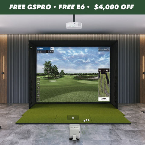 Full Swing KIT SIG10 Golf Simulator Package Golf Simulator Full Swing SIGPRO Softy 4' x 10' 