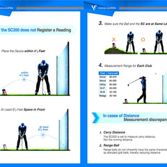 Voice Caddie SC200 Golf Net Practice Bundle Golf Simulator Voice Caddie 