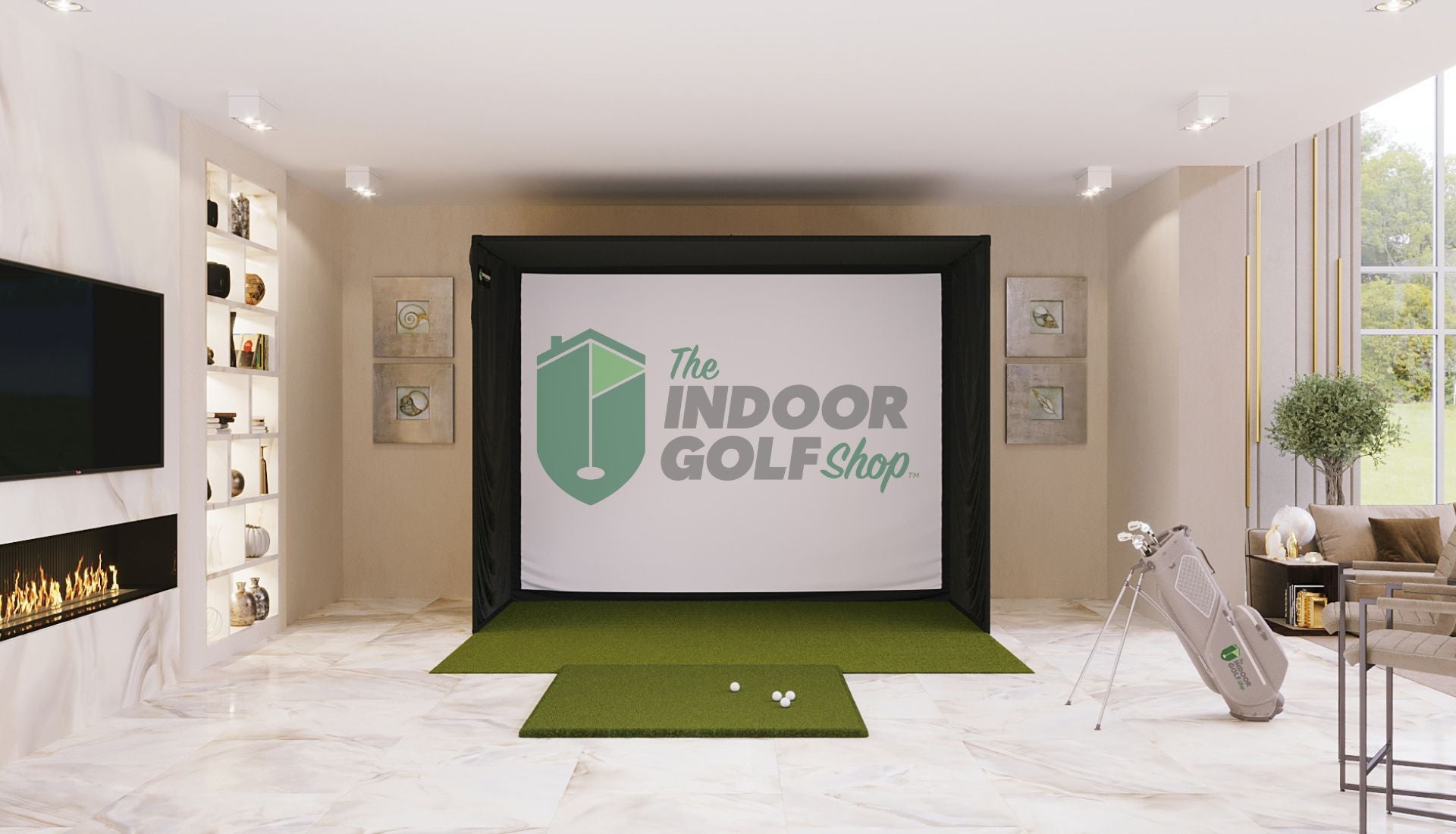 SIG10 Golf Simulator Studio - Complete Package