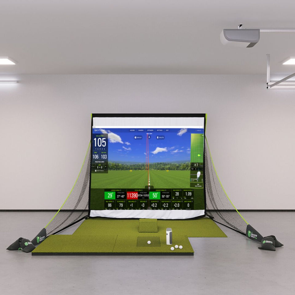 SkyTrak+ Bronze Golf Simulator Package Golf Simulator SkyTrak SIGPRO 4' x 7' None 