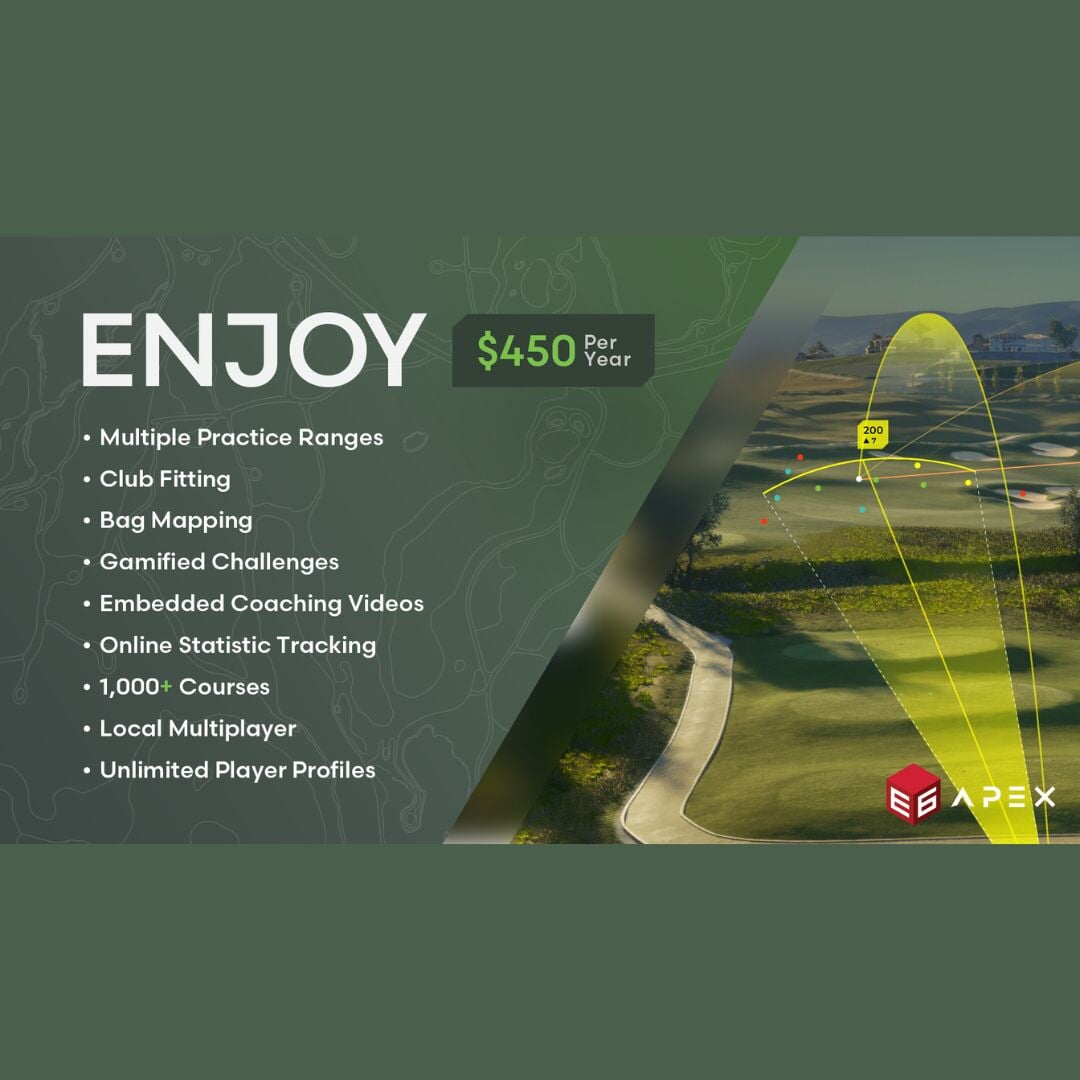 E6 APEX Golf Simulation Software Golf Simulation Software E6 Enjoy Suite ($450 / Year) SkyTrak+ 