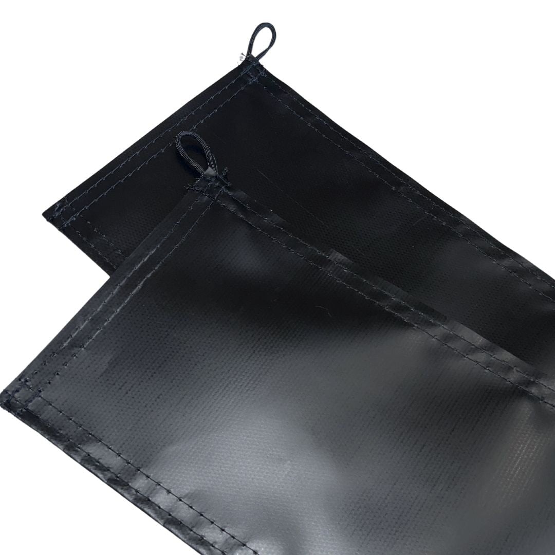 baffle and loops for golf simulator enclosure