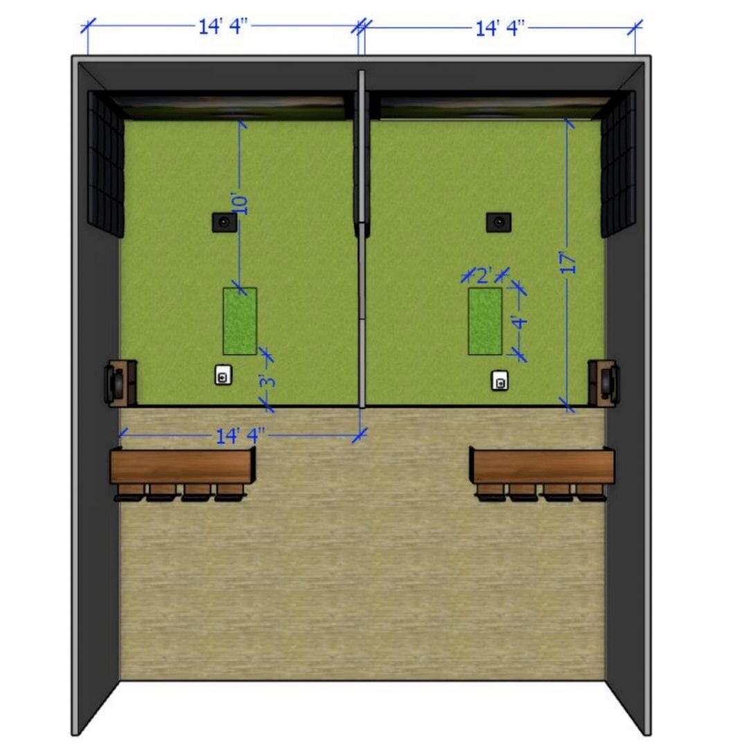 basic custom room design top view