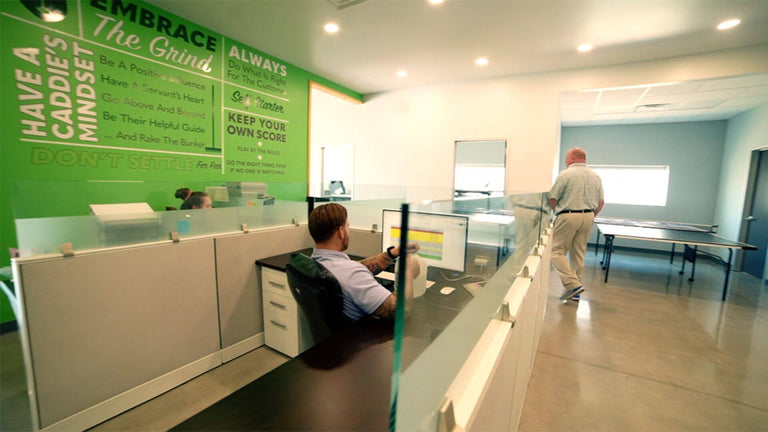 The Indoor Golf Shop Core Values Wall