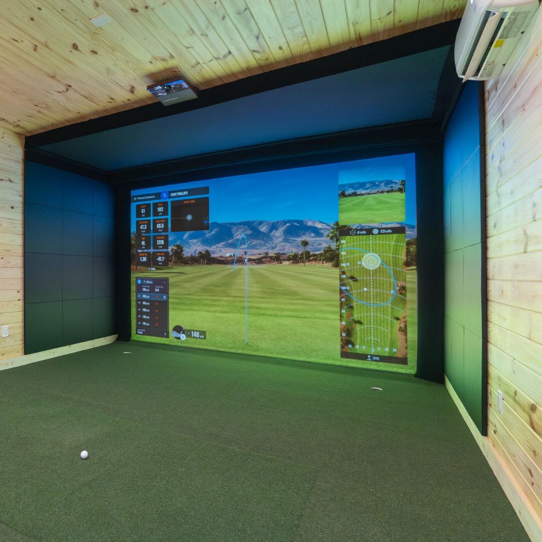 Trackman Custom Golf Simulator Installation