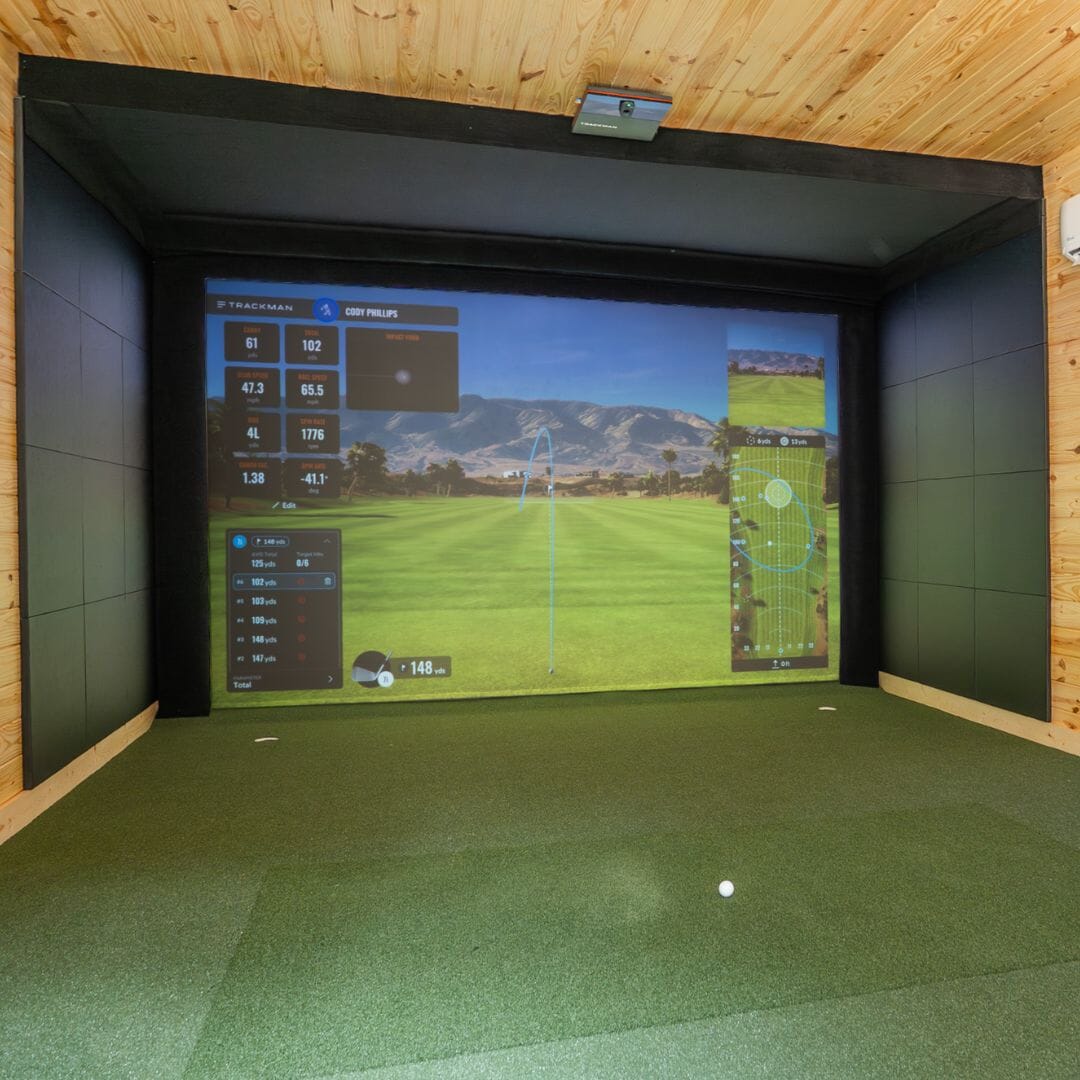 Trackman Custom Golf Simulator Install