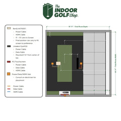 Basic golf simulator room design