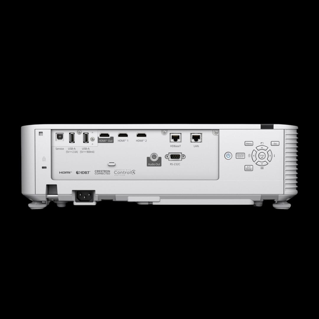 EPSON PowerLite L790SE 4K Golf Simulator Projector - back with ports