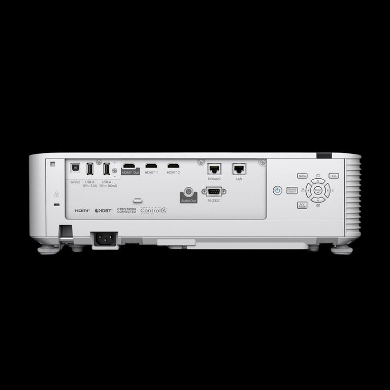 Epson Powerlite L790U Golf simulator projector back with ports