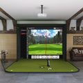 Uneekor EYE MINI SIG10 Golf Simulator Package with SIGPRO Golf Simulator Flooring