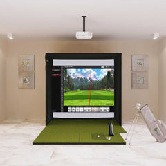 Uneekor EYE MINI SIG8 with SIGPRO Softy 4' x 7' Golf Mat