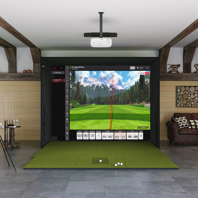 Uneekor EYE XO2 SIG10 Golf Simulator Package Golf Simulator Uneekor SIGPRO 4' x 10' View 
