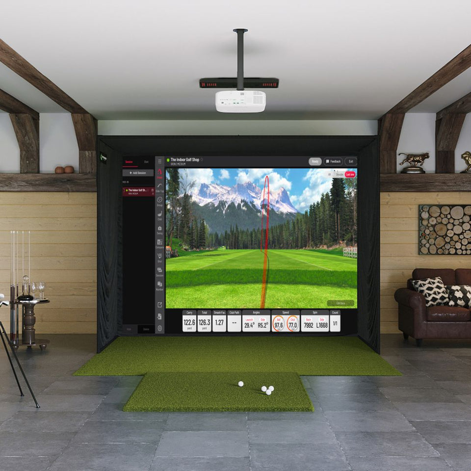 Uneekor EYE XO2 SIG10 Golf Simulator Package Golf Simulator Uneekor Fairway Series 5' x 5' View 