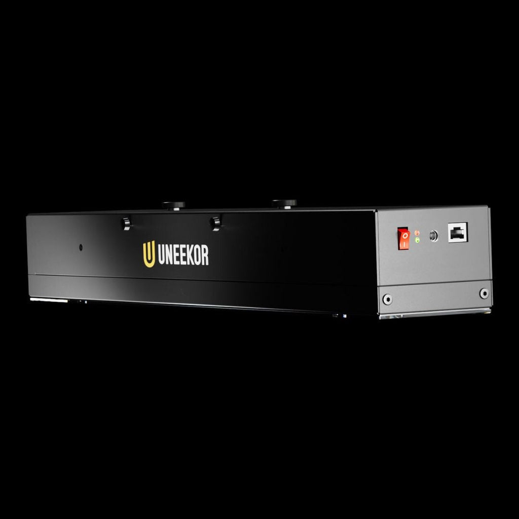 Uneekor EYE XR Launch Monitor angled view