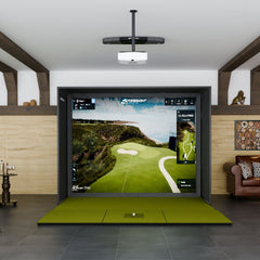 Foresight Falcon SIG10 Golf simulator package with 4x10 golf mat