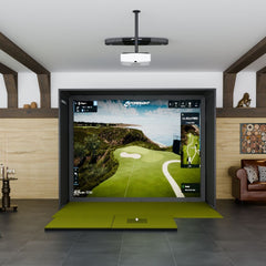 Foresight Falcon SIG10 Golf simulator package with 4x7 golf mat