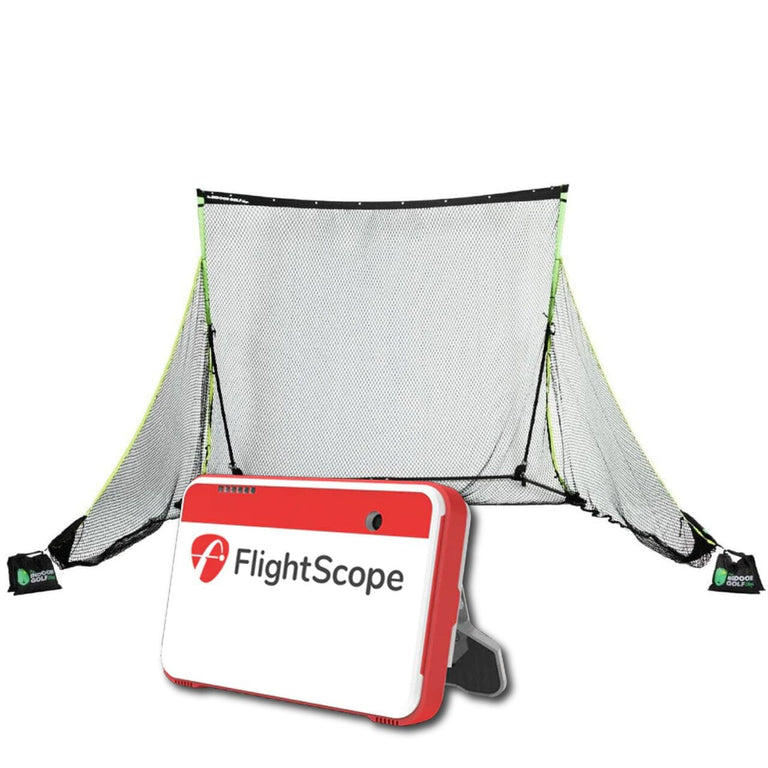 Flightscope Mevo+ Golf Net Practice Bundle Golf Simulator Flightscope SIGPRO Golf Net None 