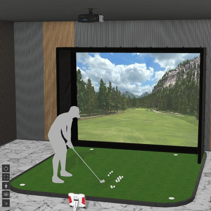 Example: High-end sim for a golf veteran