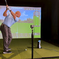 Foresight Swing camera and golfer