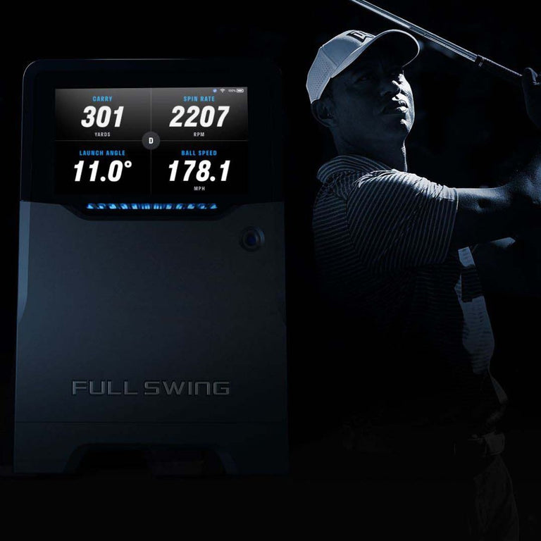 tiger woods with Full Swing KIT Launch Monitor