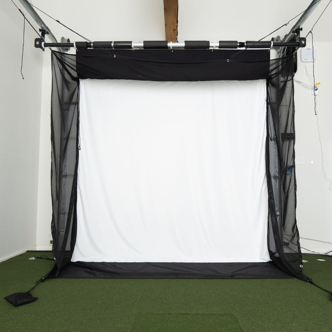 G-TRAK Retractable Screen Golf Simulator Enclosure G-TRAK 