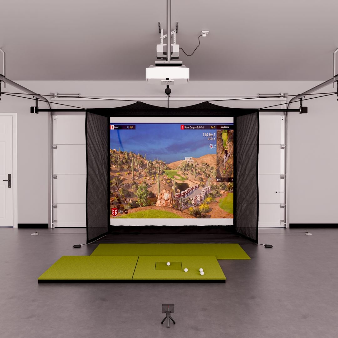 Garmin approach r10 flex space with 4x7 golf mat