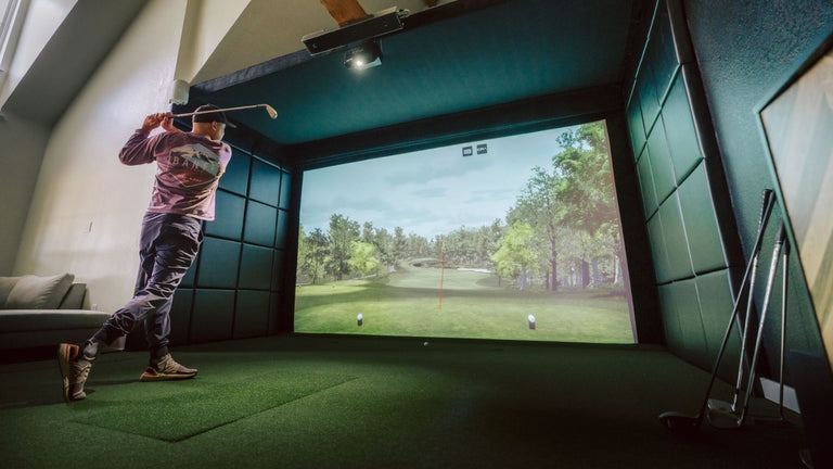 golf simulator wall padding