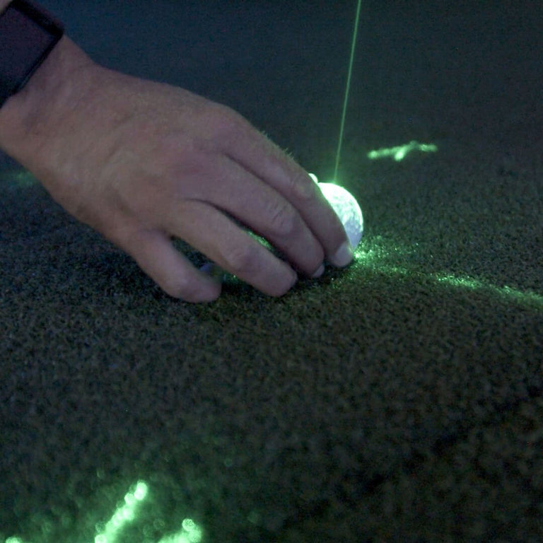 golf simulator ball positioning