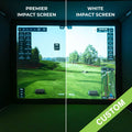 SIGPRO™ Custom Premier Golf Simulator Impact Screen Custom Product Shop Indoor Golf 