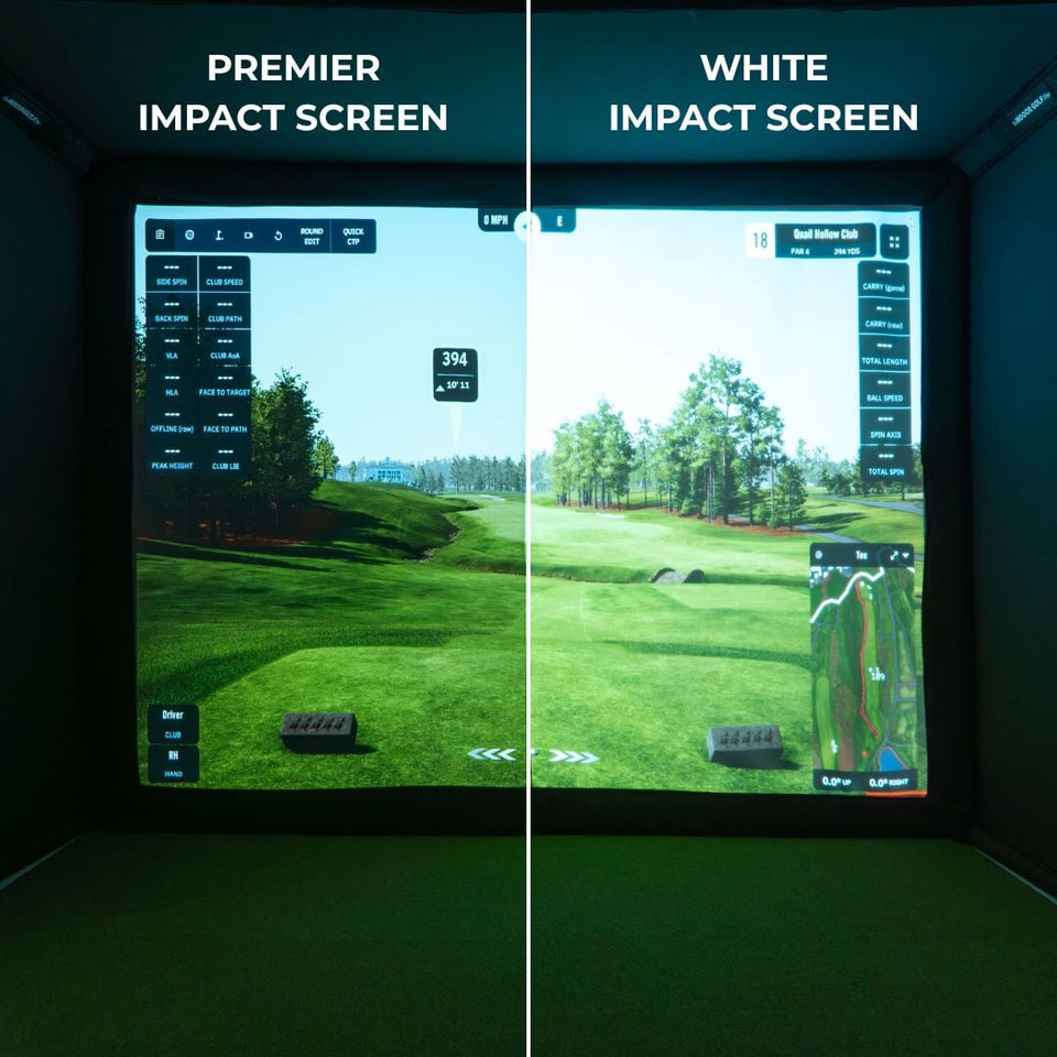 Premier Impact Screen comparison to White impact screen