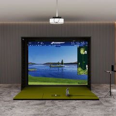 Bushnell Launch pro i SIG10 Golf Simulator package with SIGPRO Softy 4' x 10' golf mat