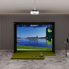 Bushnell Launch pro i SIG10 Golf Simulator package with SIGPRO Softy 4' x 7' golf mat