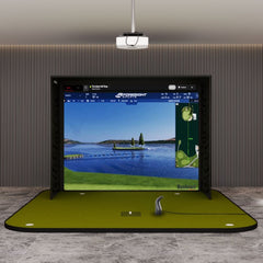 Bushnell Launch pro i SIG10 Golf Simulator package with SIGPRO Golf Simulator Flooring