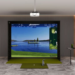 Bushnell Launch pro i SIG12 Golf Simulator package with 5' x 5' Golf mat