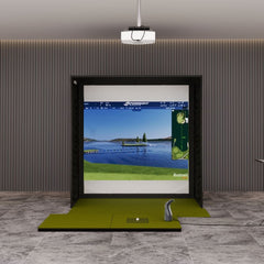 Bushnell Launch pro i SIG8 Golf Simulator package with SIGPRO Softy 4' x 7' Golf mat