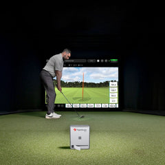 MEVO GEN 2 launch monitor  indoors on golf simulator