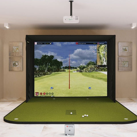 MEVO Gen2 SIG10 Flooring in a golf simulator package 