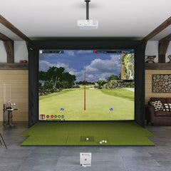 MEVO GEN2 SIG12 GOlf SImulator package with 4x10 golf mat