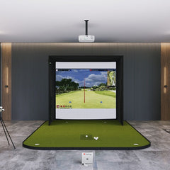 MEVO GEn2 sig8 golf simulator package with flooring