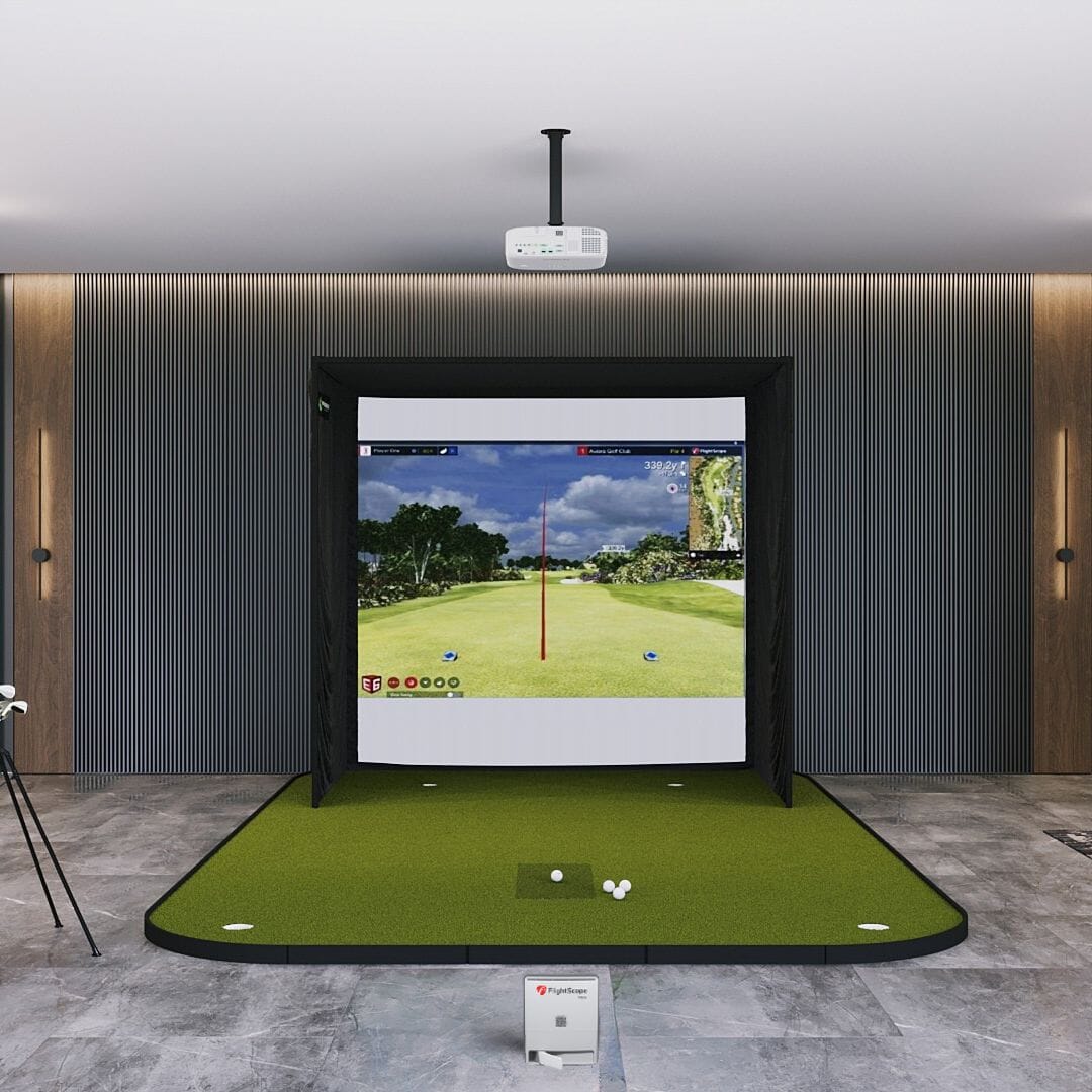 Simulator Setup Mevo Plus Indoor Setup Flightscope Mevo+ Garage Golf Simulator Package By The Indoor Golf Shop