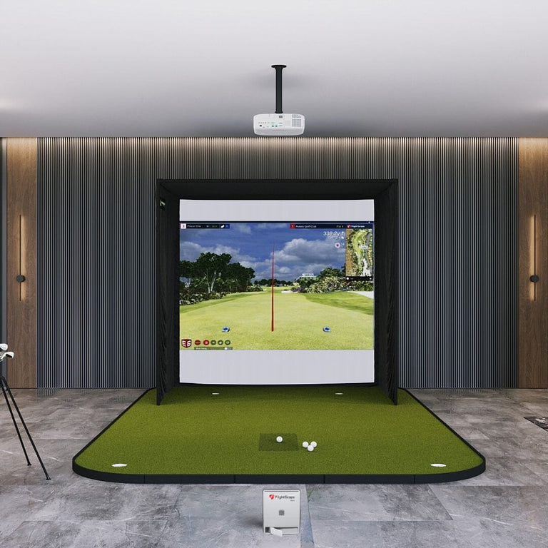 MEVO GEn2 sig8 golf simulator package with flooring