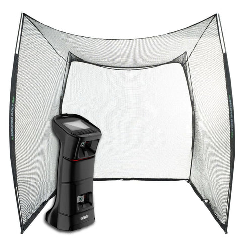 Uneekor EYE MINI Golf Net Practice Bundle Golf Simulator Uneekor 10x10x10 Golf Net View 