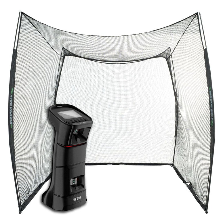 Uneekor EYE MINI Golf Net Practice Bundle Golf Simulator Uneekor 10x10x10 Golf Net View 