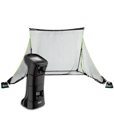 Uneekor EYE MINI Golf Net Practice Bundle Golf Simulator Uneekor SIGPRO Golf Net View 