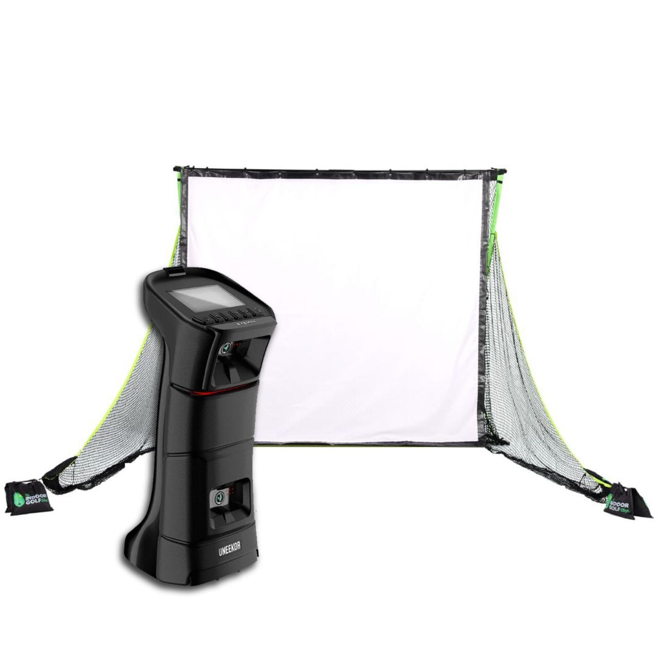Uneekor EYE MINI Golf Net Practice Bundle Golf Simulator Uneekor SIGPRO Golf Net wPreferred/Screen View 